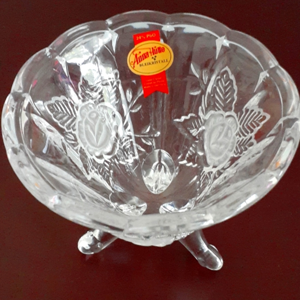 Vintage Crystal Candy/Nut Dish